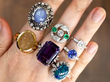 Antique Square Cut Diamond Ring