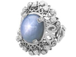 1950s Platinum Star Sapphire Ring