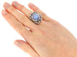 wearing Platinum Star Sapphire Ring