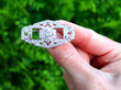 Art Deco 5.03 Carat Diamond Brooch in Platinum outside
