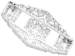 Art Deco 5.03 Carat Diamond Brooch in Platinum reverse