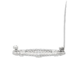 Art Deco 5.03 Carat Diamond Brooch in Platinum open