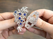 gemstone brooches