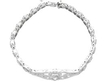 Vintage White Gold Diamond Bracelet closed
