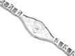 Vintage White Gold Diamond Bracelet reverse
