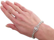 Vintage White Gold Diamond Bracelet wearing
