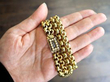 Gold Necklace with Pearl Mourning Clasp