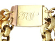 2 Strand Gold Necklace with Pearl Mourning Clasp reverse with engraving