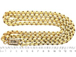 2 Strand Gold Necklace with Pearl Mourning Clasp size