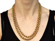 2 Strand Gold Necklace wearing