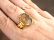 Georgian Cameo Ring in Yellow Gold on hand