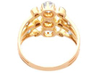 Victorian Multi Stranded Diamond Ring in Yellow Gold back