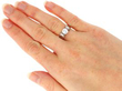 wearing Vintage Diamond Solitaire Ring