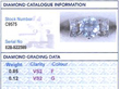 Vintage 0.85 Carat Diamond Solitaire Ring grading card