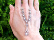 1920s Diamond Drop Pendant Necklace outside
