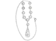 antique 1920s Diamond Drop Pendant Necklace