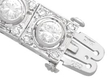 Antique Round Cut Diamond Bracelet in White Gold hallmarks