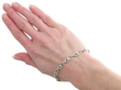 Diamond Bracelet in Gold and Platinum wearing
