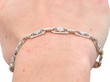 0.62 Carat Diamond Bracelet in Gold and Platinum being worn