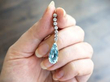 Pear Cut Aquamarine Drop Earring with Diamonds