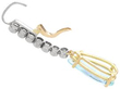 Pear Cut Aquamarine Drop Earring with Diamonds open
