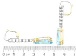 Pear Cut Aquamarine Drop Earrings with Diamonds size