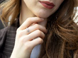 wearing 1920's Platinum Diamond Engagement Ring