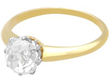 yellow gold 1.09 Carat Diamond Solitaire Ring 8 Claw Set