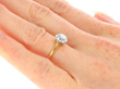 1.09 Carat Diamond Solitaire Ring 8 Claw Set on finger