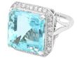 Aquamarine Diamond Ring