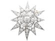 antique Victorian Diamond Star Brooch