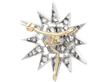 Victorian Diamond Star Brooch reverse