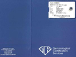 Sapphire and Diamond Cluster Ring certificate