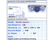 Sapphire Trilogy Engagement Ring in Platinum grading card