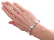 wearing Vintage 9.41 Carat Opal and Diamond Bracelet