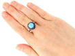 wearing Vintage Turquoise and Sapphire Ring