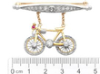 Bicycle Brooch Measurements