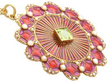 Peridot and Pearl Plique a Jour Pendant setting