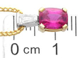 Cushion Cut Pink Sapphire Pendant size