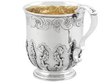 antique Georgian Silver Christening Mug