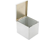 Plain Victorian Silver Tea Caddy open