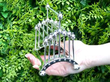 Sterling Silver Articulated Toast Rack with varied spacing outside