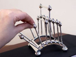 antique Sterling Silver Articulated Toast Rack with varied spacing