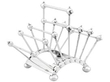 antique Edwardian Sterling Silver Articulated Toast Rack