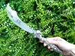 Victorian Cast Silver Fish Server outside