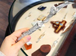 antique silver fish server