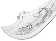 Victorian Cast Silver Fish Server detail
