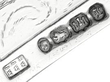 Victorian Cast Silver Fish Server hallmarks