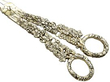 Sterling Silver Gilt Grape Shears handles close up