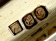 Early Victorian Grape Shears hallmarks